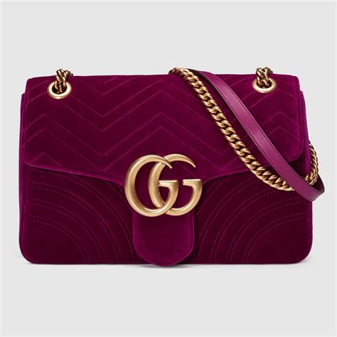 gucci marmont velvet bag medium|Gucci Marmont suede bag.